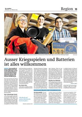 Abbildung des Artikels aus "Der Landbote"