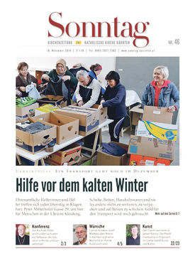 Abbildung des Artikels aus "Sonntag" der Kirchenzeitung der kath. Kärnten