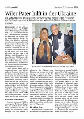 Abbildung des Artikels aus der Wilerzeitung