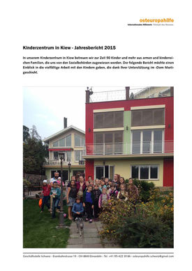 Abbildung des Jahresberichts